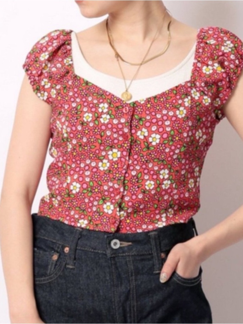 ROLLA'S Pink Floral Top